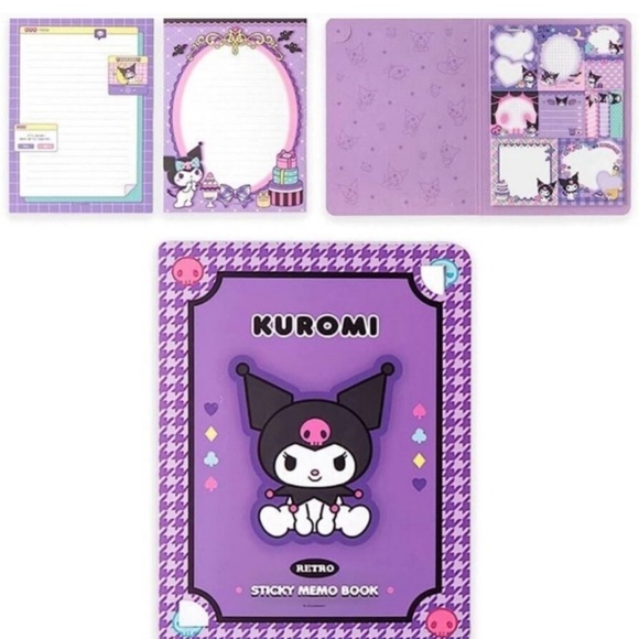 Kuromi Sticky Memo Book NEW - Picture 1 of 5